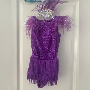 Purple dance costume